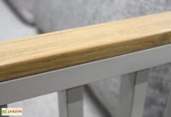 Salon De Jardin 5 Places En Aluminium Napoli Gris 8 Salon De Jardin 5 Places En Aluminium Napoli Gris -Hevea Jardin Magasin accoudoirs bois composite salon jardin aluminium