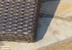 Bain De Soleil En Aluminium Et Résine Tressée Cancun (2 Coloris) 11 Bain De Soleil En Aluminium Et Résine Tressée Cancun (2 Coloris) -Hevea Jardin Magasin bain soleil aluminium resine tressee cancun 1