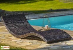 Bain De Soleil En Aluminium Et Résine Tressée Cancun (2 Coloris) 9 Bain De Soleil En Aluminium Et Résine Tressée Cancun (2 Coloris) -Hevea Jardin Magasin bain soleil aluminium resine tressee cancun