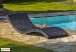 Bain De Soleil En Aluminium Et Résine Tressée Cancun (2 Coloris)