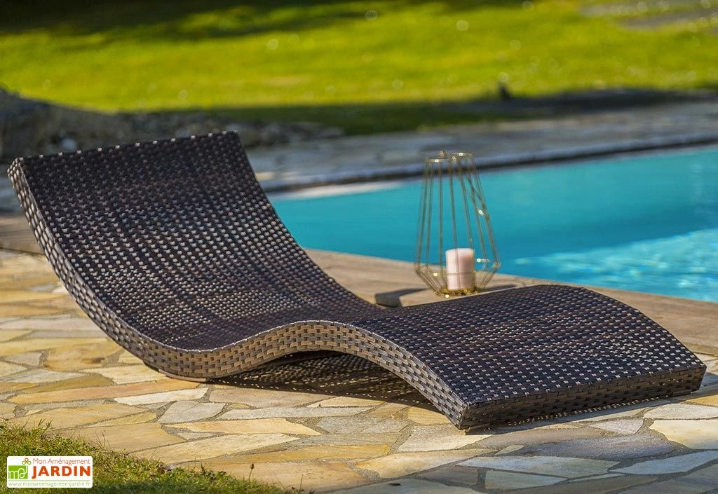 Bain De Soleil En Aluminium Et Résine Tressée Cancun (2 Coloris) 4 Bain De Soleil En Aluminium Et Résine Tressée Cancun (2 Coloris) – Image 4