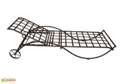 Bain De Soleil En Métal Mosaïque 190 X 66 Cm -Hevea Jardin Magasin bain soleil metal mosaique 190 66 cm 2