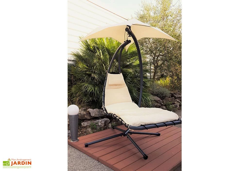 Balancelle Celest Acier Ombrelle Orientable 5 Balancelle Celest Acier Ombrelle Orientable – Image 5