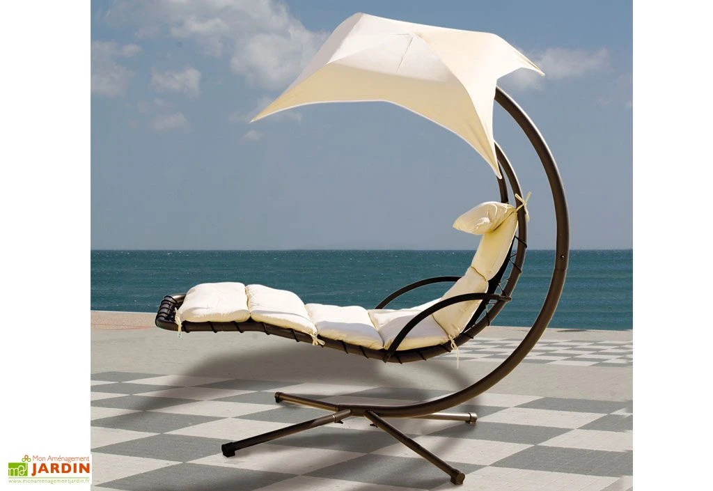 Balancelle Celest Acier Ombrelle Orientable 3 Balancelle Celest Acier Ombrelle Orientable – Image 3