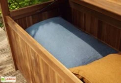 Banc De Jardin En Bois D'acacia – 120 X 59 Cm -Hevea Jardin Magasin banc acacia jardin 3