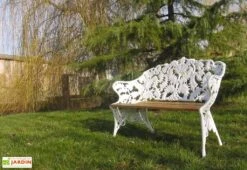 Salon De Jardin Fonte D’Aluminium Et Bois Fougère 7 Salon De Jardin Fonte D’Aluminium Et Bois Fougère -Hevea Jardin Magasin banc jardin aluminium bois fougere