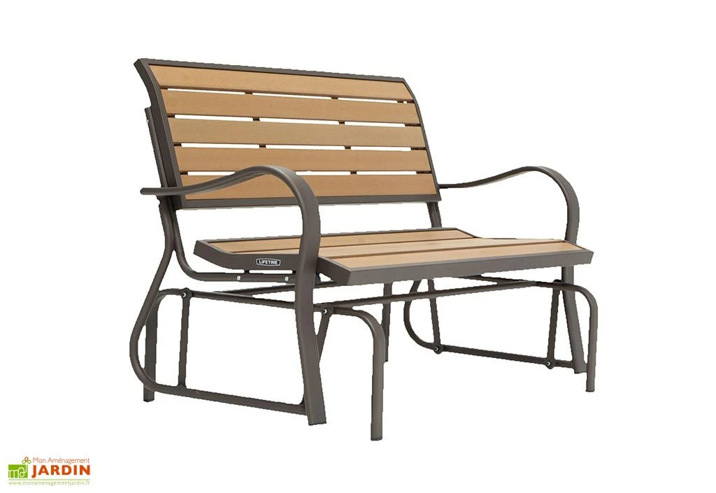 Lifetime Banc De Jardin à Bascule En Acier époxy 124 X 72 X 85 Cm 1 Lifetime Banc De Jardin à Bascule En Acier époxy 124 X 72 X 85 Cm