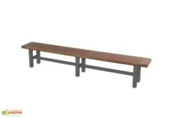 Banc De Jardin En Bois De Teck Et Aluminium Sophie Yasmani 300 Cm