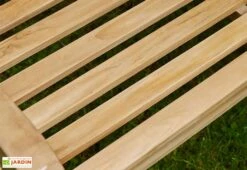 Banc De Jardin En Bois De Teck 120 Cm – Deux Places -Hevea Jardin Magasin banc jardin teck 2