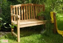 Banc De Jardin En Bois De Teck 120 Cm – Deux Places -Hevea Jardin Magasin banc jardin teck 4