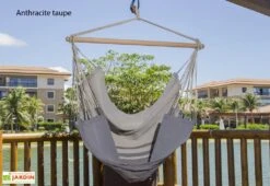 Chaise-hamac En Tissu - TranKil 11 Chaise-hamac En Tissu - TranKil -Hevea Jardin Magasin chaise hamac balancelle anthracite 1