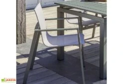 Salon De Jardin Haut 10 Places En Aluminium Et Textilène - Miami 5 Salon De Jardin Haut 10 Places En Aluminium Et Textilène - Miami -Hevea Jardin Magasin chaise jardin aluminium miami 1