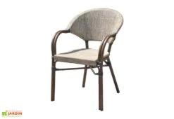 Chaise De Jardin Aluminium Et Textilène Empilable