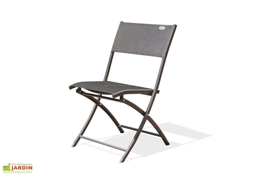 Chaise De Jardin Textilène Pliante Noire 1 Chaise De Jardin Textilène Pliante Noire