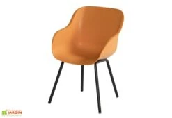 Chaise De Jardin Résine Et Aluminium Sophie Rondo Elegance (lot De 2) -Hevea Jardin Magasin chaise jardin resine hartman orange