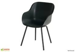 Chaise De Jardin Résine Et Aluminium Sophie Rondo Elegance (lot De 2) -Hevea Jardin Magasin chaise jardin resine hartman vert