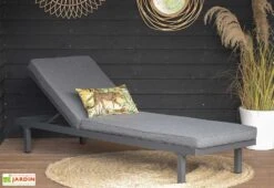 Bain De Soleil En Aluminium + Matelas En Polyester Aveiro