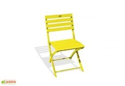 Chaise De Jardin Pliante En Aluminium Marius 9 Chaise De Jardin Pliante En Aluminium Marius -Hevea Jardin Magasin chaise pliante aluminium jaune