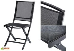 Salon De Jardin HPL Star : Table Extensible + 6 Fauteuils + 4 Chaises -Hevea Jardin Magasin chaise salon de jardin hbl aluminium textilene