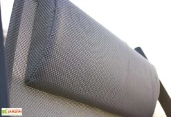 Chilienne De Jardin En Aluminium Et Textilène - Julia 9 Chilienne De Jardin En Aluminium Et Textilène - Julia -Hevea Jardin Magasin chilienne de jardin gris tetiere