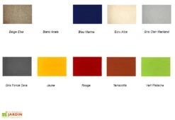 Hevea Salon De Jardin En Aluminium Anastacia Blanc + Coussins Gris Marinland -Hevea Jardin Magasin couleurs coussins hevea tissu dralon 21