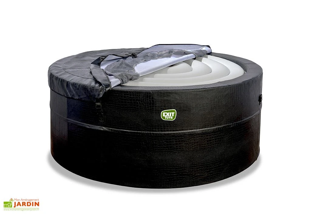 EXIT TOYS Spa Extérieur Rigide Rond 4 Places Ø 184 Cm – Leather Premium Noir 2 EXIT TOYS Spa Extérieur Rigide Rond 4 Places Ø 184 Cm – Leather Premium Noir – Image 2