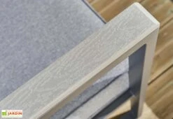 Salon De Jardin 5 Places En Aluminium - Lima 11 Salon De Jardin 5 Places En Aluminium - Lima -Hevea Jardin Magasin detail accoudoir fauteuil jardin alu