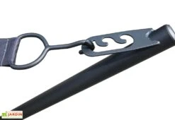 Hamac Sur Pieds En Acier Gris Anthracite -Hevea Jardin Magasin detail coussin hamac jardin