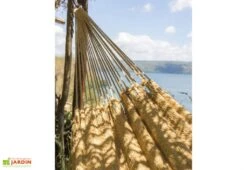 Hamac En Coton Tissé à La Main 2 X 2,37 M - Santiago XL 5 Hamac En Coton Tissé à La Main 2 X 2,37 M - Santiago XL -Hevea Jardin Magasin detail toile hamac coton santiago xl