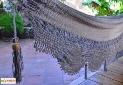 Hamac En Coton Tissé à La Main 2 X 2,37 M - Mombacho XL 5 Hamac En Coton Tissé à La Main 2 X 2,37 M - Mombacho XL -Hevea Jardin Magasin detail toile hamac mombacho xl