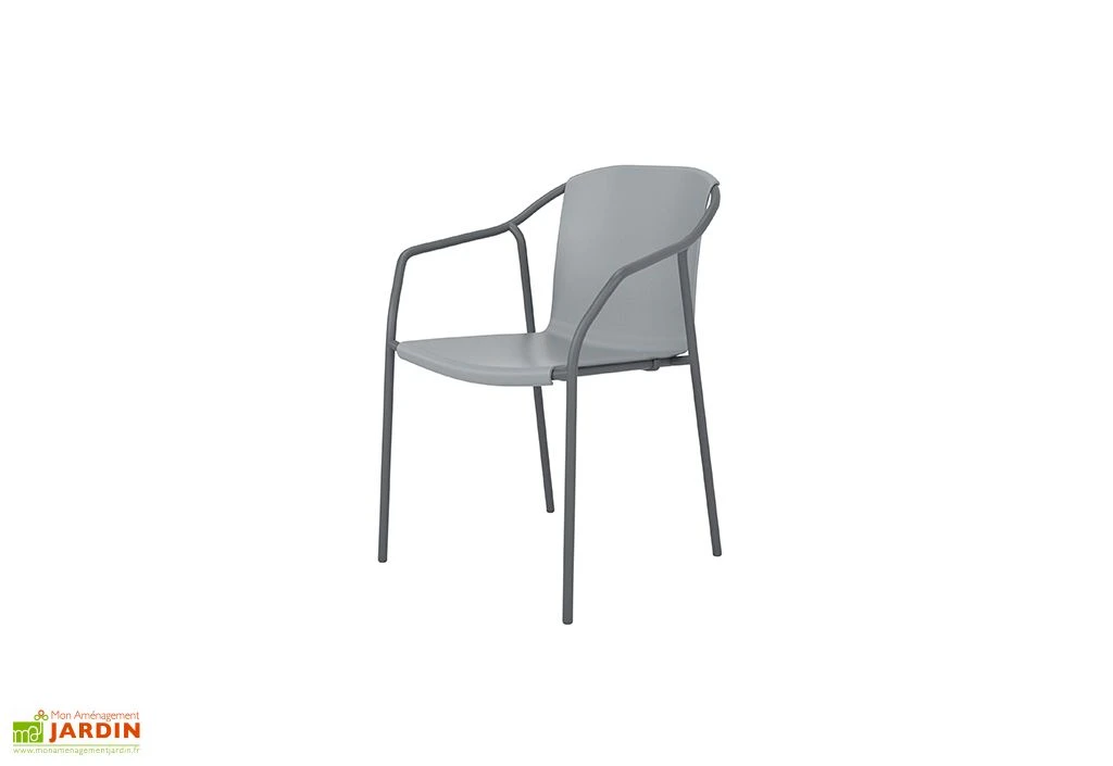 Fauteuil De Jardin Empilable En Aluminium Laqué – Rod 1 Fauteuil De Jardin Empilable En Aluminium Laqué – Rod