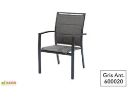 Fauteuil De Jardin En Aluminium Modulo (Plusieurs Coloris) 7 Fauteuil De Jardin En Aluminium Modulo (Plusieurs Coloris) -Hevea Jardin Magasin fauteuil aluminium textilene modulo gris anthracite salon jardin