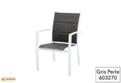 Fauteuil De Jardin En Aluminium Modulo (Plusieurs Coloris) 8 Fauteuil De Jardin En Aluminium Modulo (Plusieurs Coloris) -Hevea Jardin Magasin fauteuil aluminium textilene modulo gris perle salon jardin