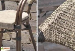 Chaise De Jardin Aluminium Et Textilène Empilable -Hevea Jardin Magasin fauteuil de jardin ushuaia