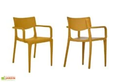 Fauteuil De Jardin Empilable En Polypropylène Renforcé – Town -Hevea Jardin Magasin fauteuil empilable plastique 03