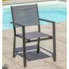 Fauteuil De Jardin Empilable En Aluminium Et Textilène Tolede