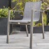 Fauteuil De Jardin Empilable En Aluminium Et Textilène Zahara