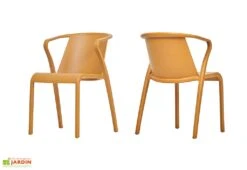 Fauteuil De Jardin Empilable En Polypropylène Renforcé – Fado 9 Fauteuil De Jardin Empilable En Polypropylène Renforcé – Fado -Hevea Jardin Magasin fauteuil jardin empilable plastique 2 1