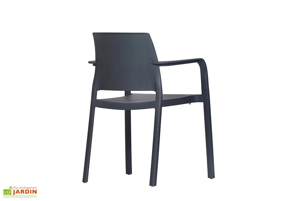 Lot De 2 Fauteuils De Jardin Empilables En Polypropylène Dock 2 Lot De 2 Fauteuils De Jardin Empilables En Polypropylène Dock – Image 2