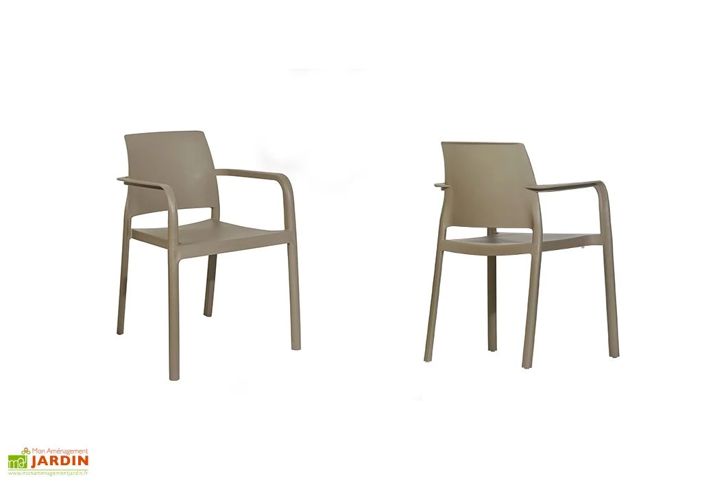 Fauteuil De Jardin Empilable En Polypropylène Renforcé – Dock 3 Fauteuil De Jardin Empilable En Polypropylène Renforcé – Dock – Image 3