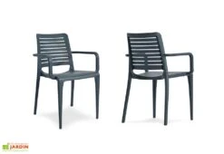 Fauteuil De Jardin Empilable En Polypropylène Renforcé – Park 8 Fauteuil De Jardin Empilable En Polypropylène Renforcé – Park -Hevea Jardin Magasin fauteuil polypropyle ne empilable 02