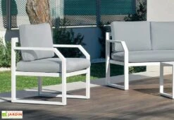 Hevea Salon De Jardin En Aluminium Blanc Genova – 4 Places 5 Hevea Salon De Jardin En Aluminium Blanc Genova – 4 Places -Hevea Jardin Magasin fauteuils de jardin aluminium