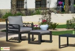 Hevea Salon De Jardin Bas En Aluminium Piave – 4 Places -Hevea Jardin Magasin fauteuils de salon de jardin aluminium