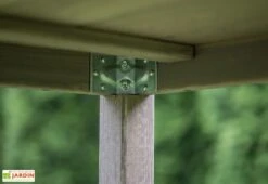 Table De Jardin En Bois Huilé 178 Cm + 2 Bancs – Liepaja -Hevea Jardin Magasin fixation plateau table jardin bois ekju 257059