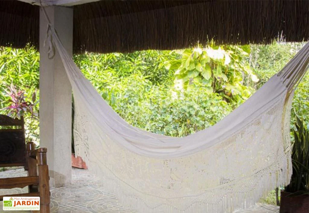 Hamac Double En Tissu Fait Main 1,80 X 2,40 M - Bogota XXL 2 Hamac Double En Tissu Fait Main 1,80 X 2,40 M - Bogota XXL – Image 2