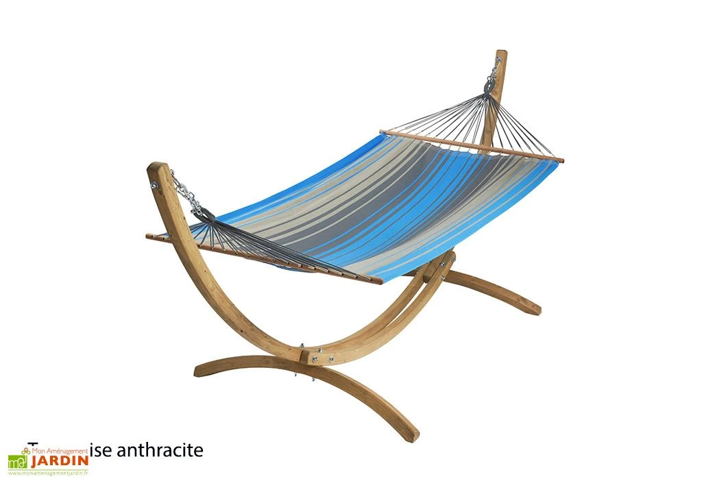 Ensemble Hamac En Tissu Et Support En Bois – Set EsKapade 2 Ensemble Hamac En Tissu Et Support En Bois – Set EsKapade – Image 2