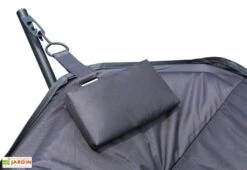 Hamac Sur Pieds En Acier Gris Anthracite -Hevea Jardin Magasin hamac rembourre sur pieds