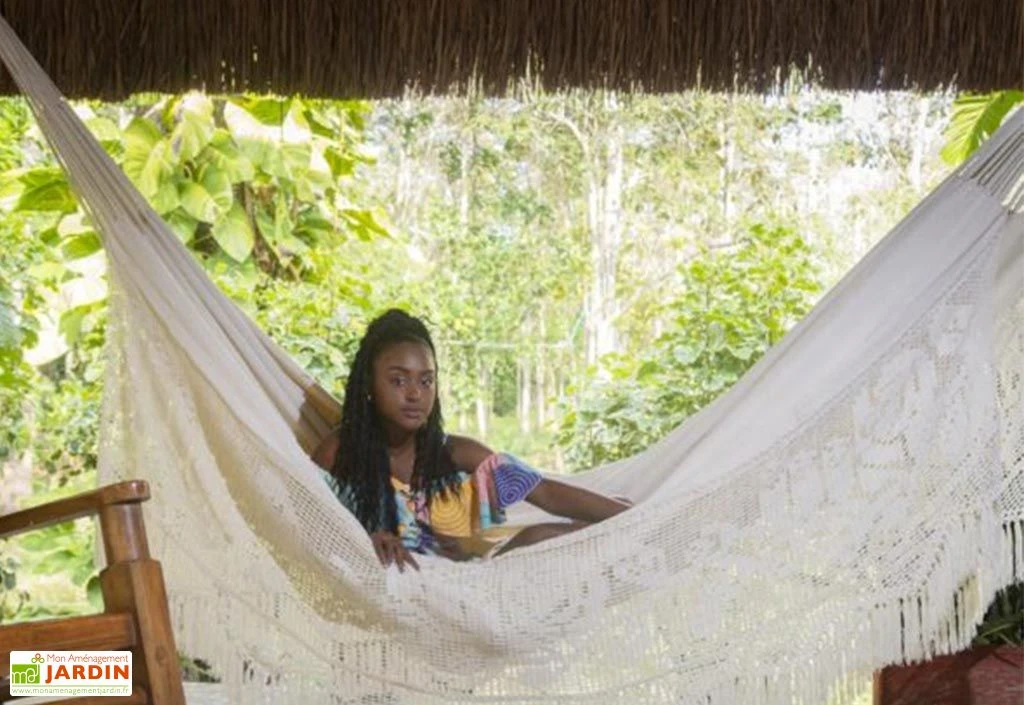 Hamac Double En Tissu Fait Main 1,80 X 2,40 M - Bogota XXL 1 Hamac Double En Tissu Fait Main 1,80 X 2,40 M - Bogota XXL