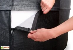 EXIT TOYS Spa Extérieur Rigide Rond 2 Places Ø 165 Cm – Leather Premium Noir 11 EXIT TOYS Spa Extérieur Rigide Rond 2 Places Ø 165 Cm – Leather Premium Noir -Hevea Jardin Magasin housse effet cuir jacuzzi exterieur dehoussable