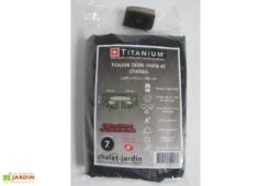 Housse De Protection Pour Table Et Chaises De Jardin 230 X 110 X 80 Cm